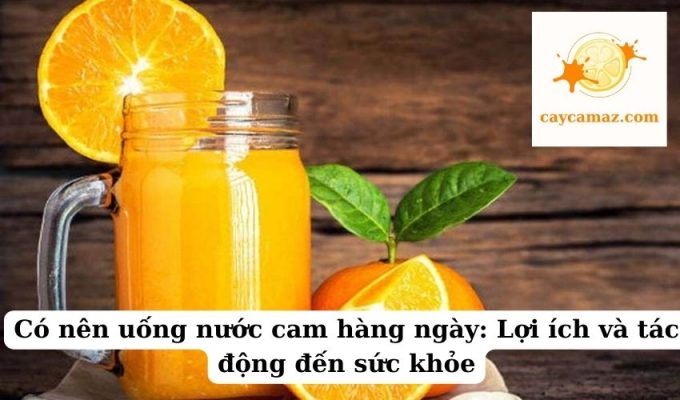 Có nên uống nước cam hàng ngày Lợi ích và tác động đến sức khỏe