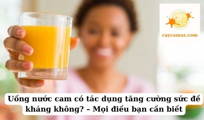 Uống nước cam có tác dụng tăng cường sức đề kháng không – Mọi điều bạn cần biết